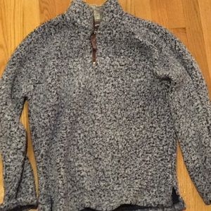 True Grit navy and white sweatshirt